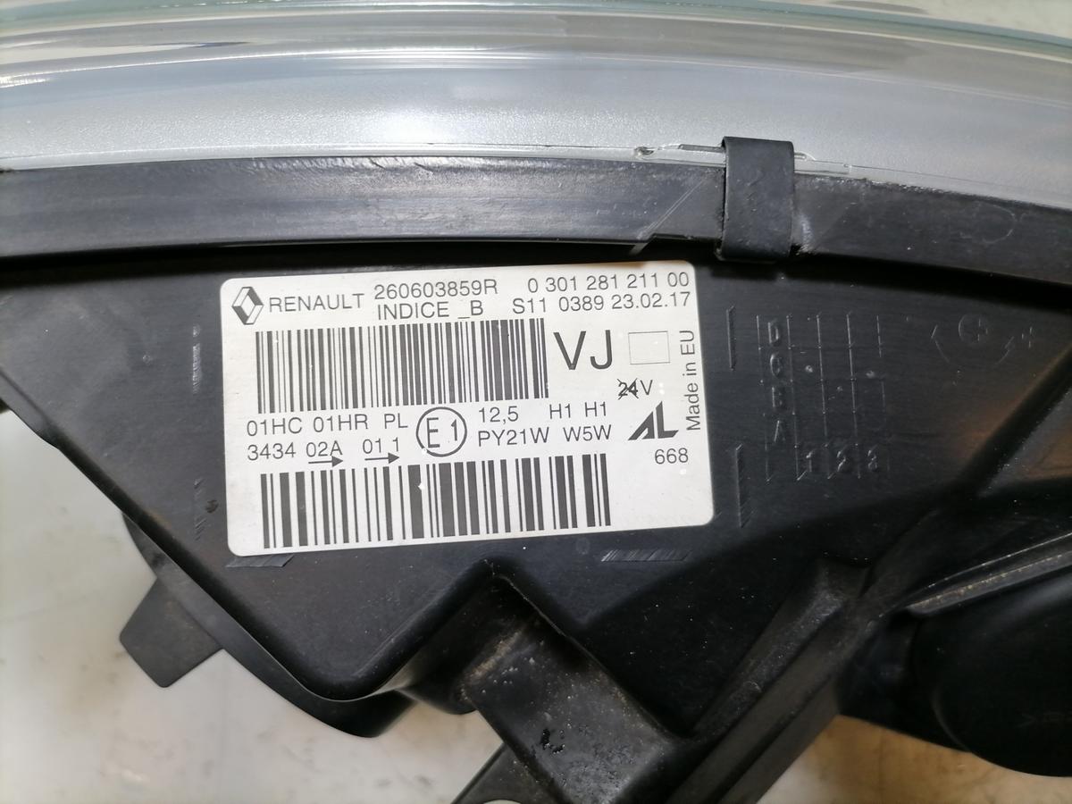 Renault Captur 1 original Scheinwerfer vorn links Halogen Bj.2017